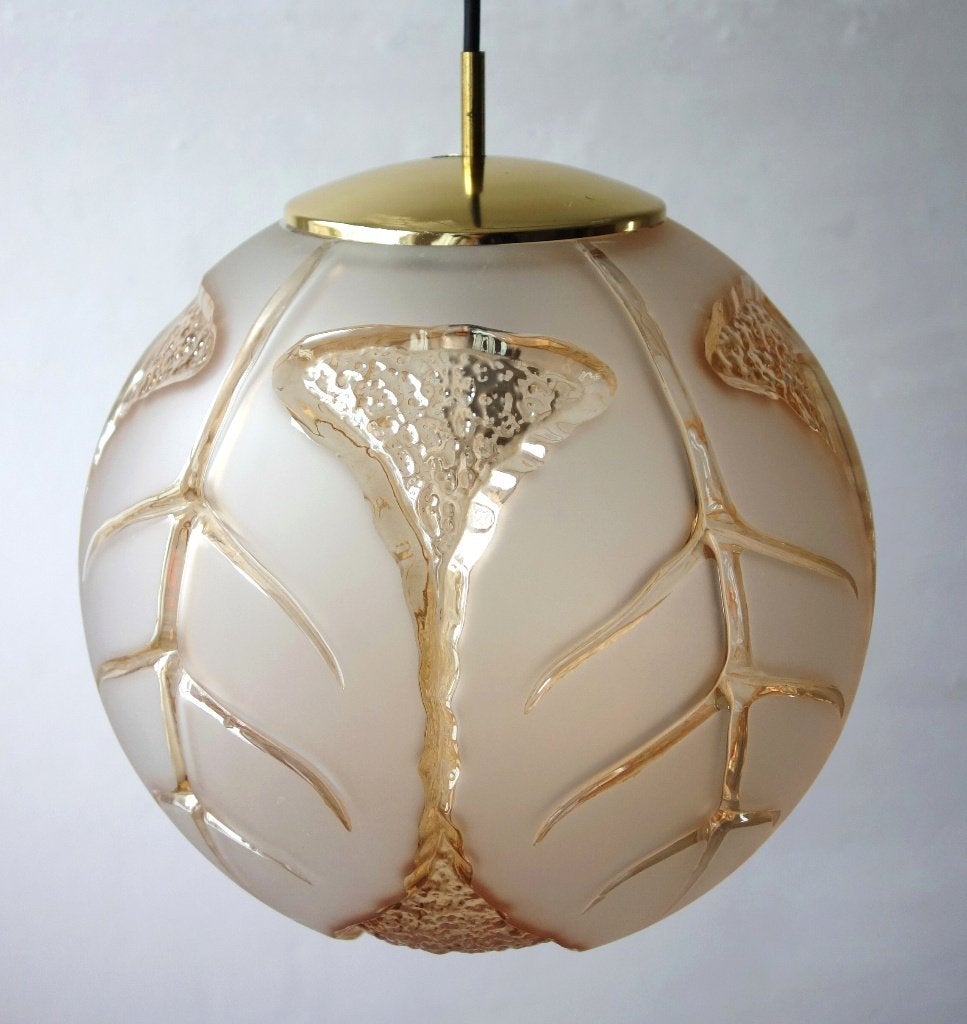 Peill & Putzler Atlantis vintage hanglamp Globe lamp, Ophalen of Verzenden, Gebruikt, Vintage design hanglamp 70's Hollywood Regency Mid-Century