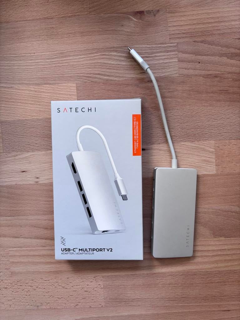 Satechi USB-C Multiport V2 Adapter | 4K |  Ethernet, Computers en Software, Overige Computers en Software, Zo goed als nieuw, Ophalen of Verzenden