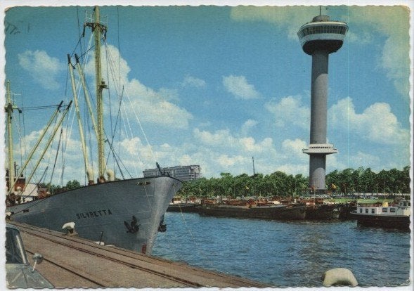 Rotterdam: Euromast, Verzamelen, Ophalen of Verzenden, 1960 tot 1980, Gelopen, Zuid-Holland