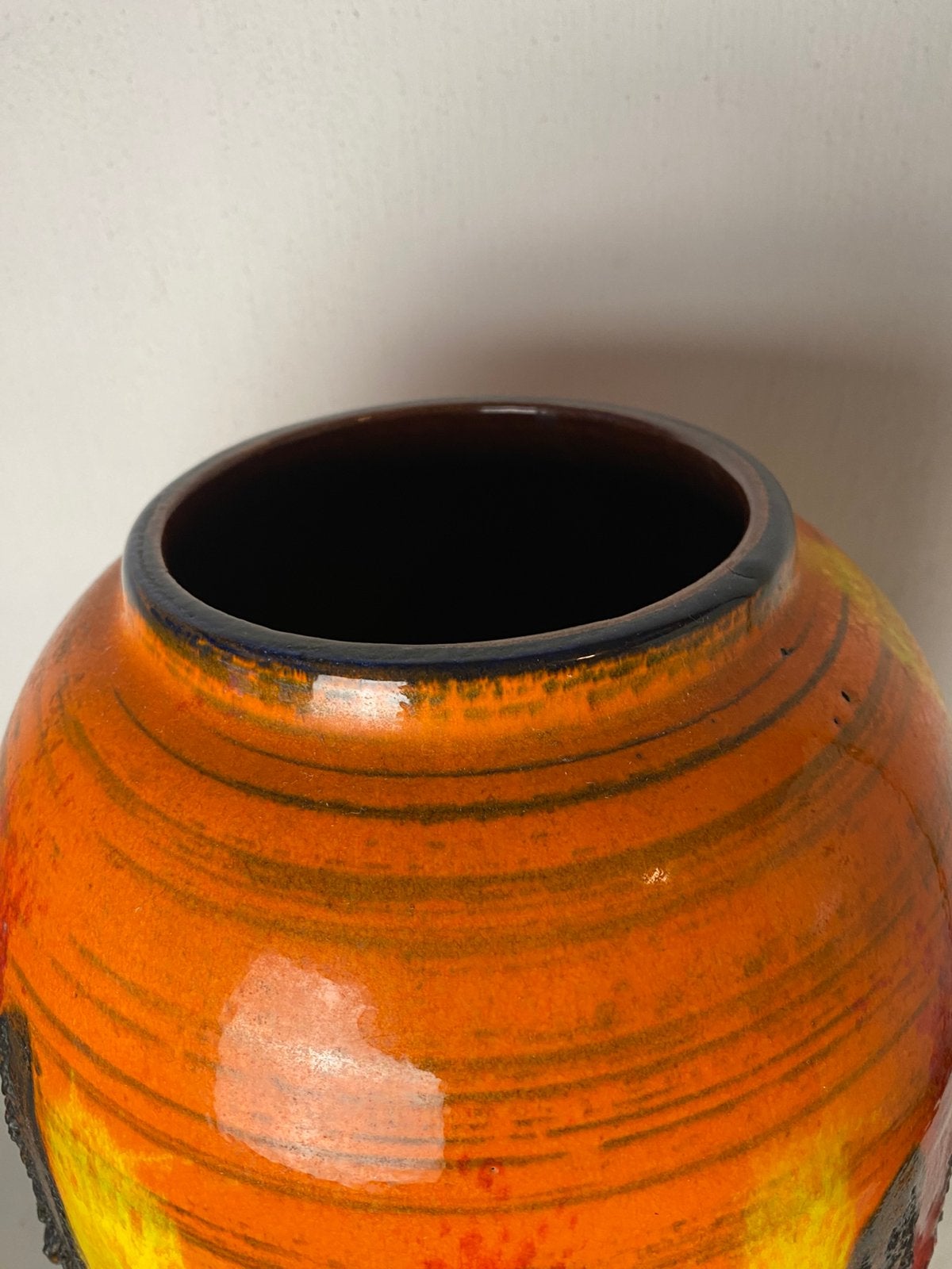 Grote Scheurich fat lava keramiek vaas , 47 cm, West Germany, Ophalen of Verzenden, Huis en Inrichting