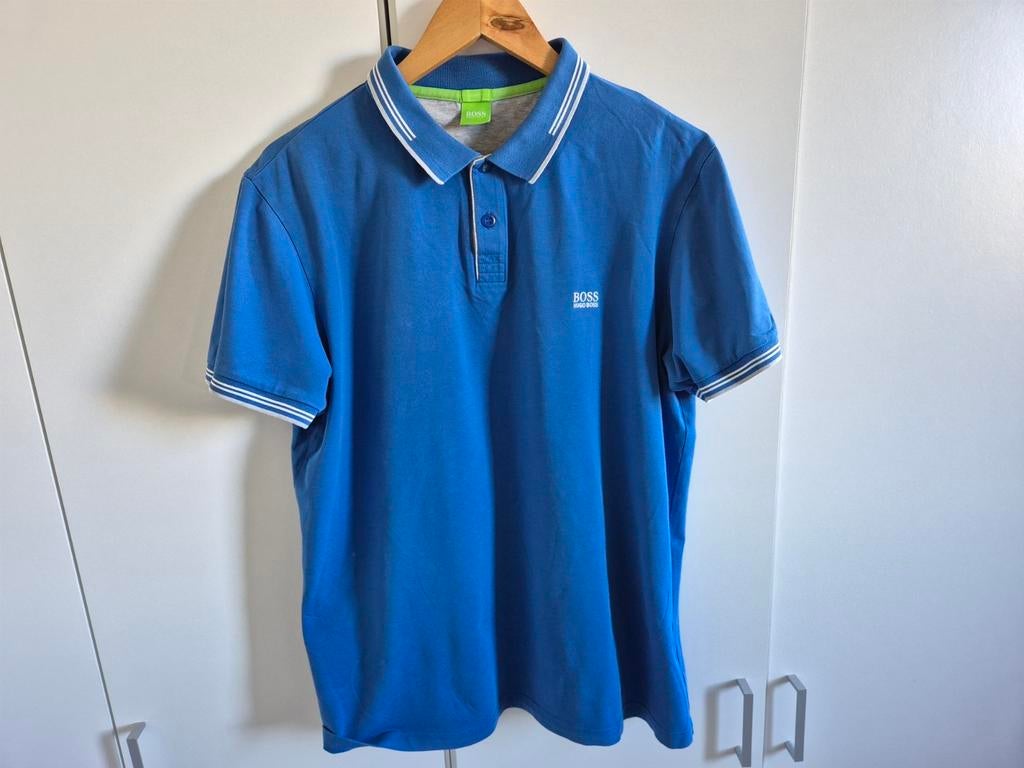 Hugo Boss L, Kleding | Heren, Polo's, Maat 52/54 (L), Blauw, Ophalen of Verzenden, Zo goed als nieuw