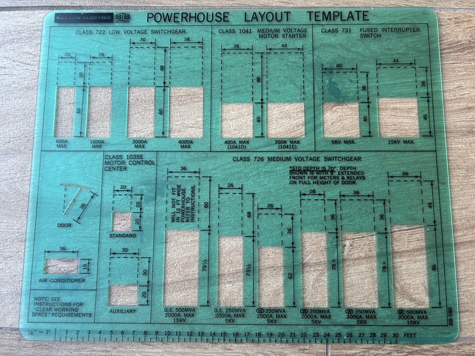 Nelson Electric Powerhouse Layout Template, Doe-het-zelf en Verbouw, Ophalen of Verzenden, Gebruikt