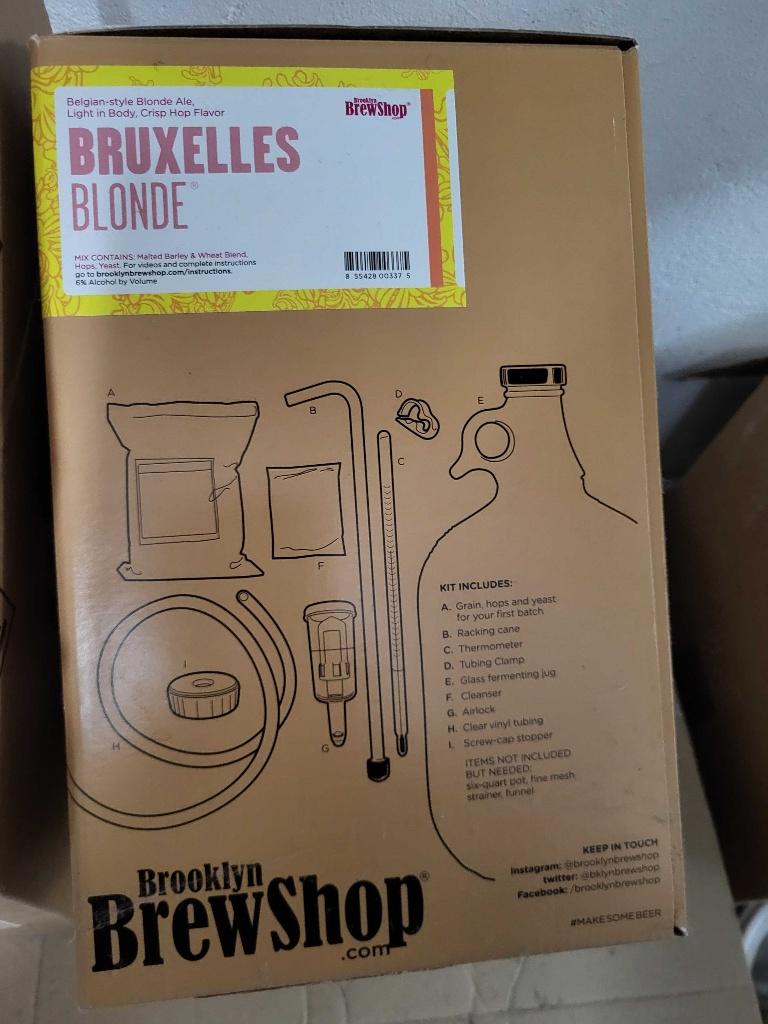 Bier brouwen pakket met Beugelflessen SET BROOKLYN Brewshop, Verzamelen, Biermerken, Ophalen of Verzenden, Zo goed als nieuw, Overige typen