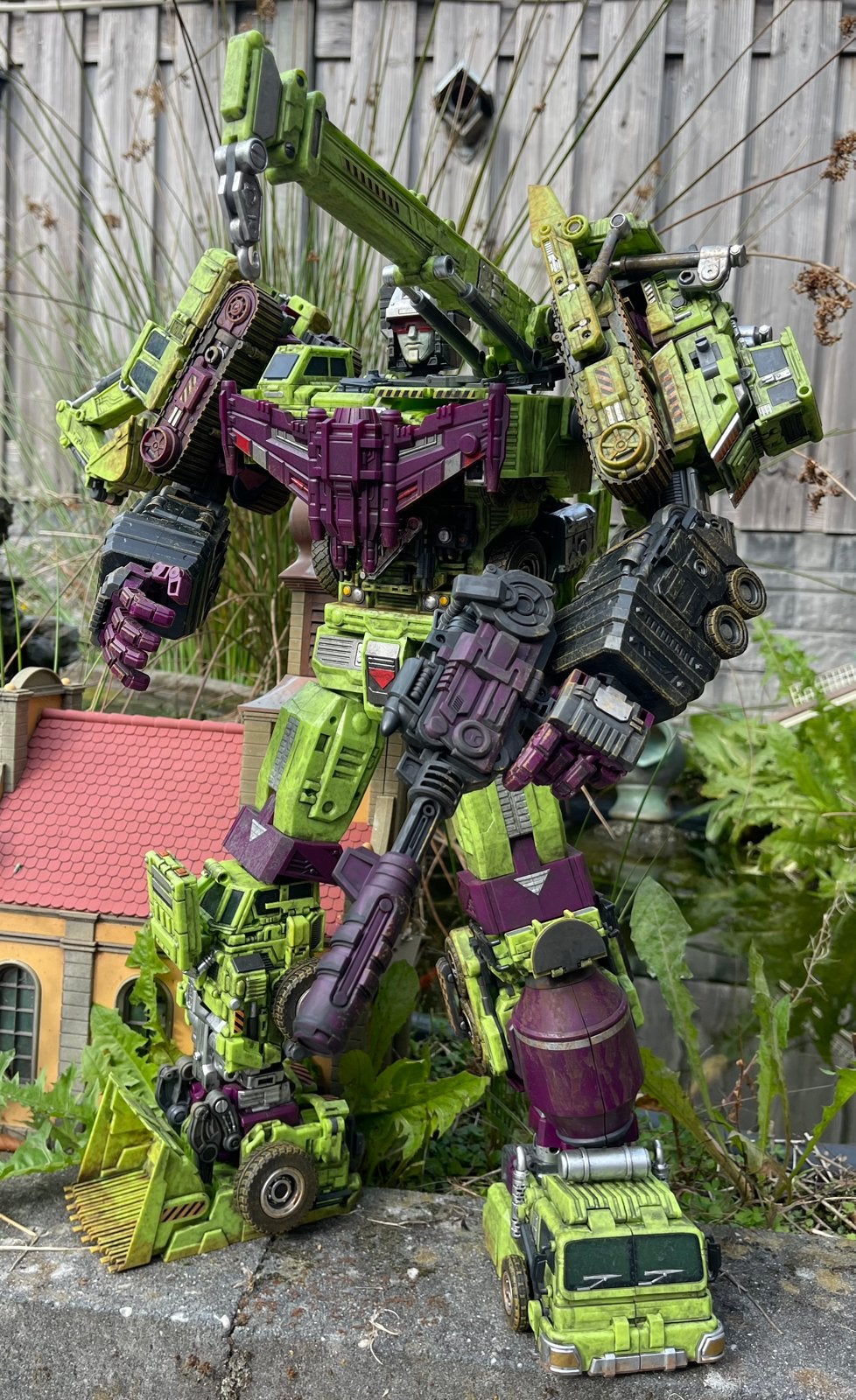 Custom Masterpiece size Devastator!, Ophalen, Zo goed als nieuw