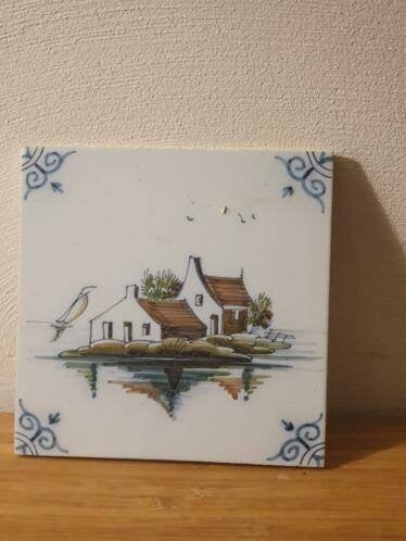 Wand tegel huis boerderij ws Makkum Tichelaar, Antiek en Kunst, Ophalen