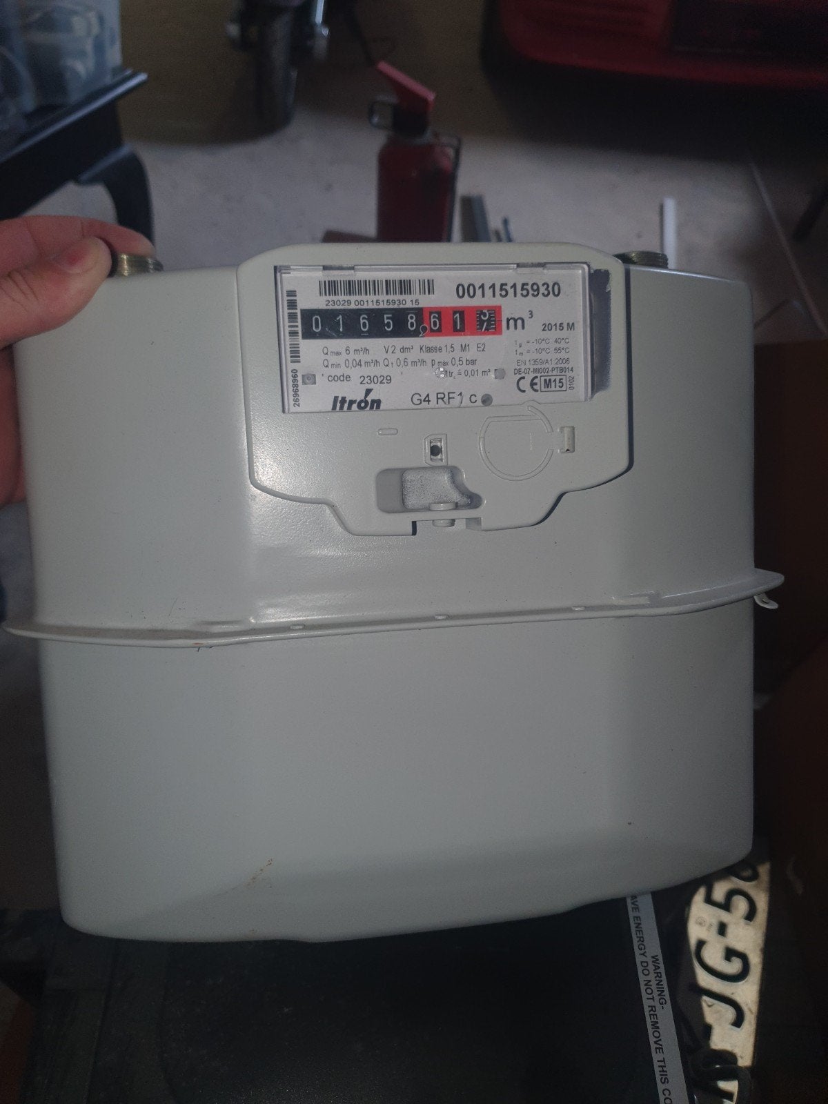 Itron G4 RF1c Gas meter - Nieuwstaat, Doe-het-zelf en Verbouw, Meetapparatuur, Ophalen of Verzenden, Zo goed als nieuw