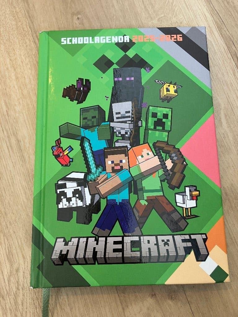 Minecraft schoolagenda 2025-2026, Diversen, Ophalen of Verzenden, Nieuw