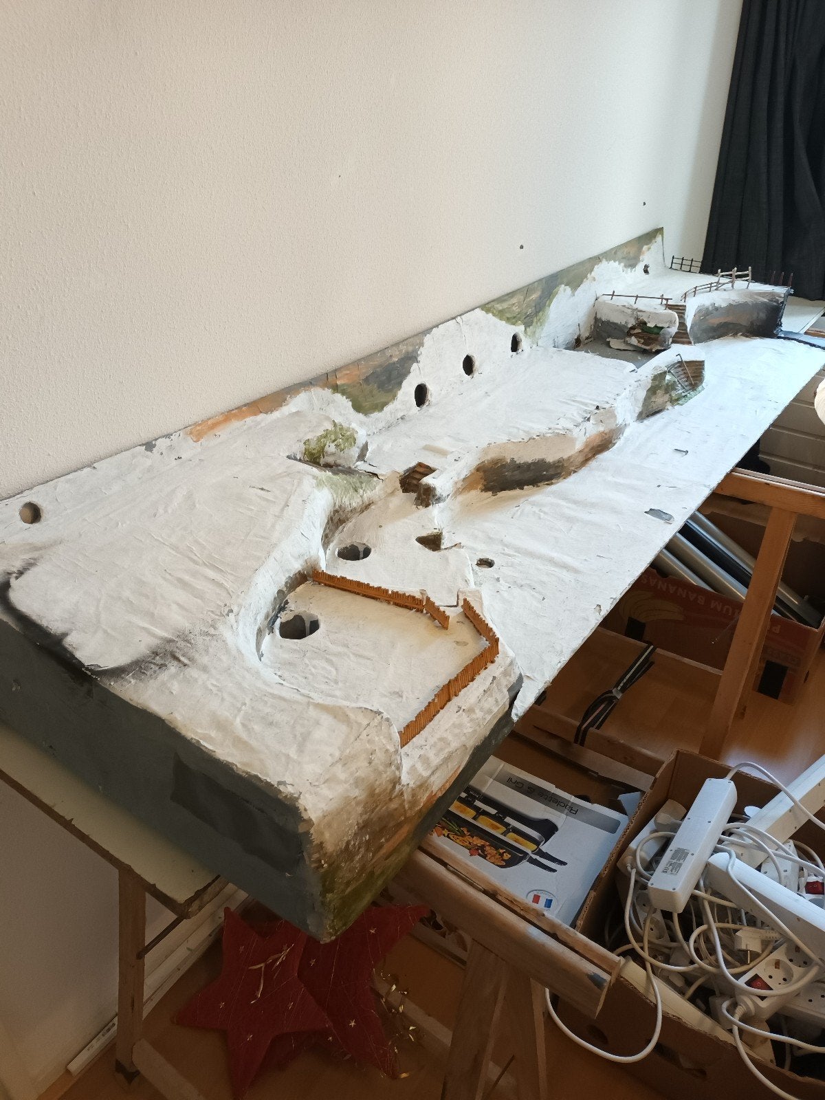 Onderplaat voor kerstdorp, Diversen, Ophalen, Gebruikt