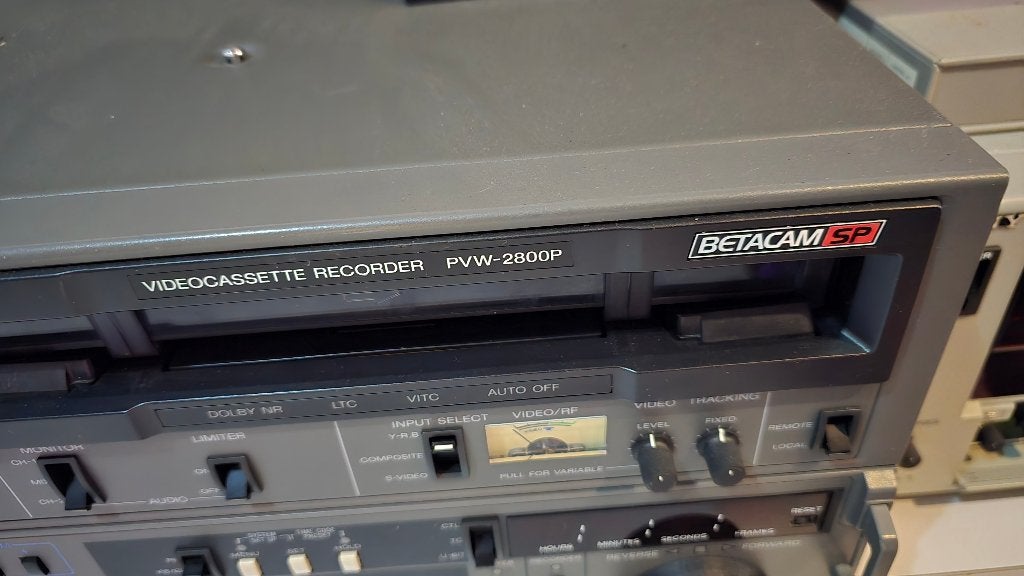 4 Videorecorders: Betacam SP, (2) U-matic (1), VCR (1), Ophalen, Gebruikt, Overige typen