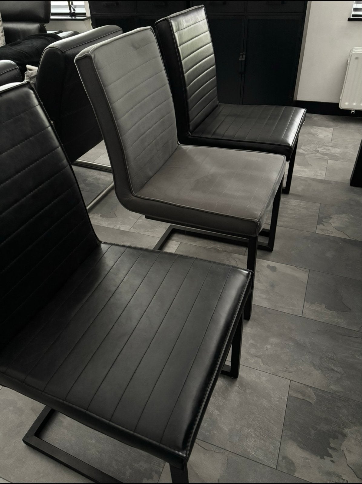 6 mooie eetkamerstoelen Caldes van Pronto Wonen, Huis en Inrichting, Ophalen, Gebruikt, Overige kleuren, Leer