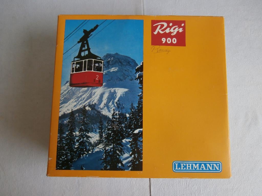 Oude blikken kabelbaan RIGI van Lehmann in doos near mint., Ophalen of Verzenden