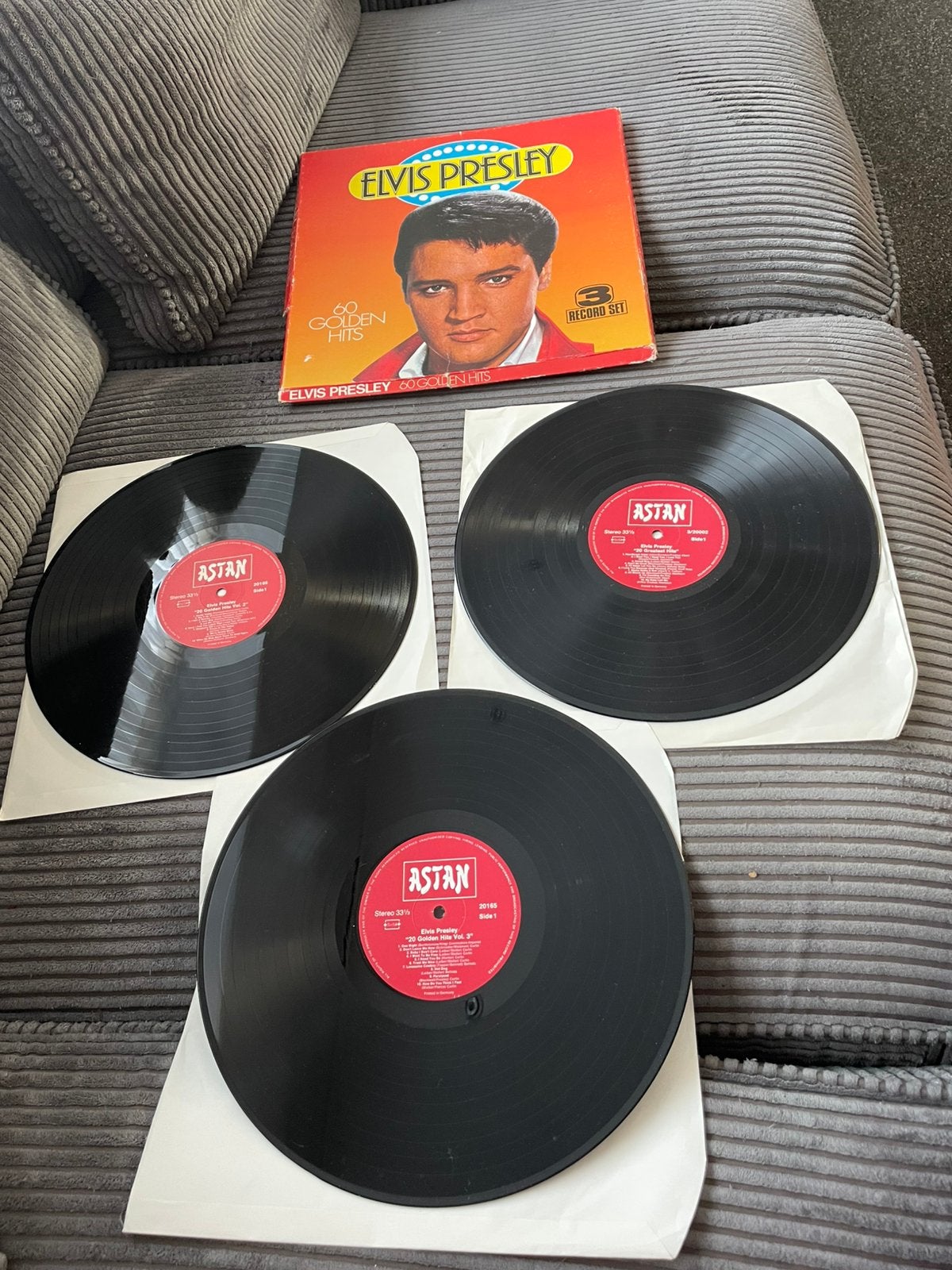 Vinyl 3 LP’s van Elvis Presley 60 golden hits 3 record set, Cd's en Dvd's, LP, Gebruikt, Ophalen of Verzenden, Pop
