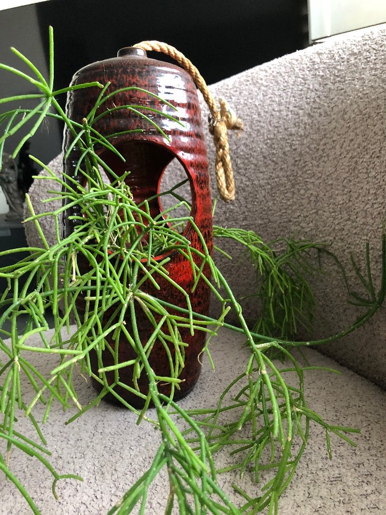 Retro plantenhanger keramiek keramobile rhipsalis, Ophalen of Verzenden, Huis en Inrichting