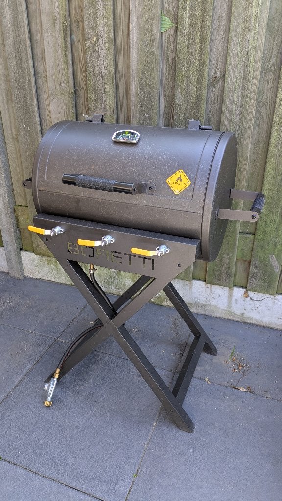 Boretti Addizio gasbarbecue met 3 branders en originele hoes, Ophalen, Gebruikt, Boretti