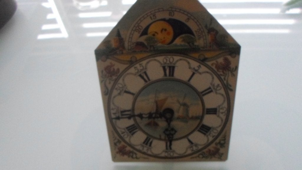 Friese (staart klok) alleen wijzerplaat en uurwerk, Antiek en Kunst, Ophalen of Verzenden