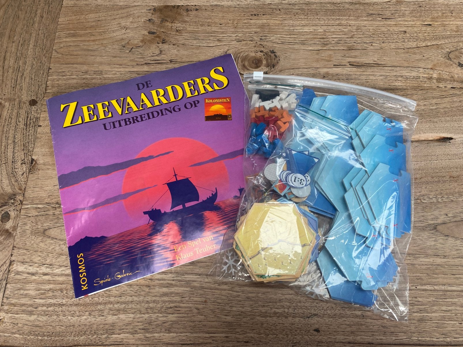 999 games Koloniste van Catan uitbereiding Zeevaarders hout, Ophalen of Verzenden, Zo goed als nieuw