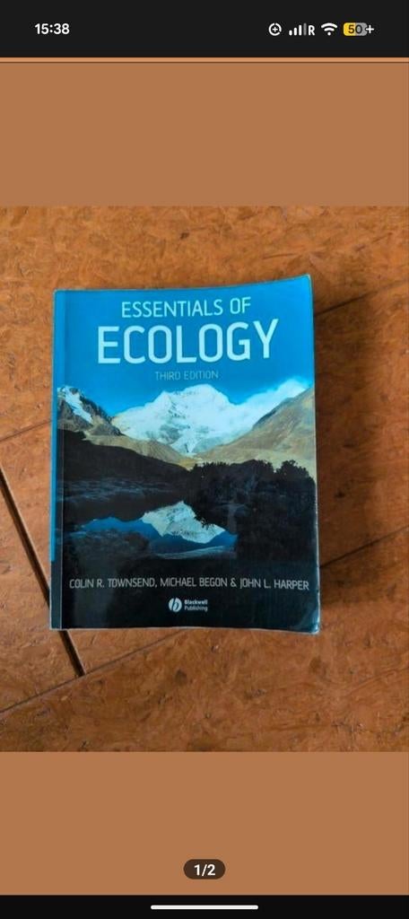 Studieboek Essentials of Ecology - Third Edition, Boeken, Studieboeken en Cursussen, Zo goed als nieuw, Colin R. Townsend, Michael Begon, John L. Harper