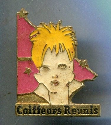 Coiffeurs Reunis koper PIN ( BLAD9_967), Ophalen of Verzenden, Zo goed als nieuw, Merk, Speldje of Pin