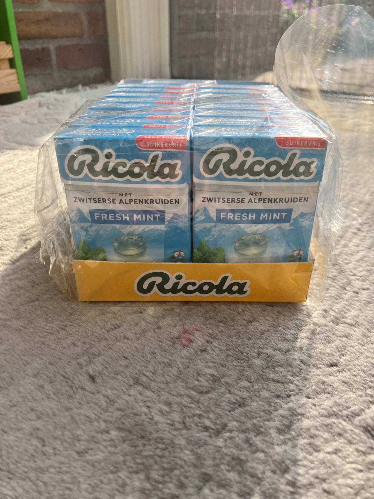 17 doosjes Ricola peppermint suikervrij, Ophalen of Verzenden