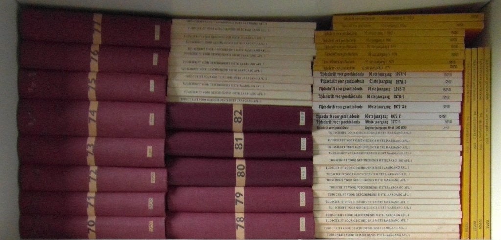 Tijdschrift voor Geschiedenis.70ste Jaargang tot/met 94ste, Ophalen of Verzenden, Gelezen, Overige typen