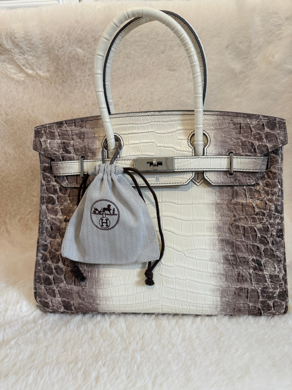Birkin Himalaya Echt Leer 30 Nieuw, Ophalen of Verzenden, Nieuw, Wit, Handtas
