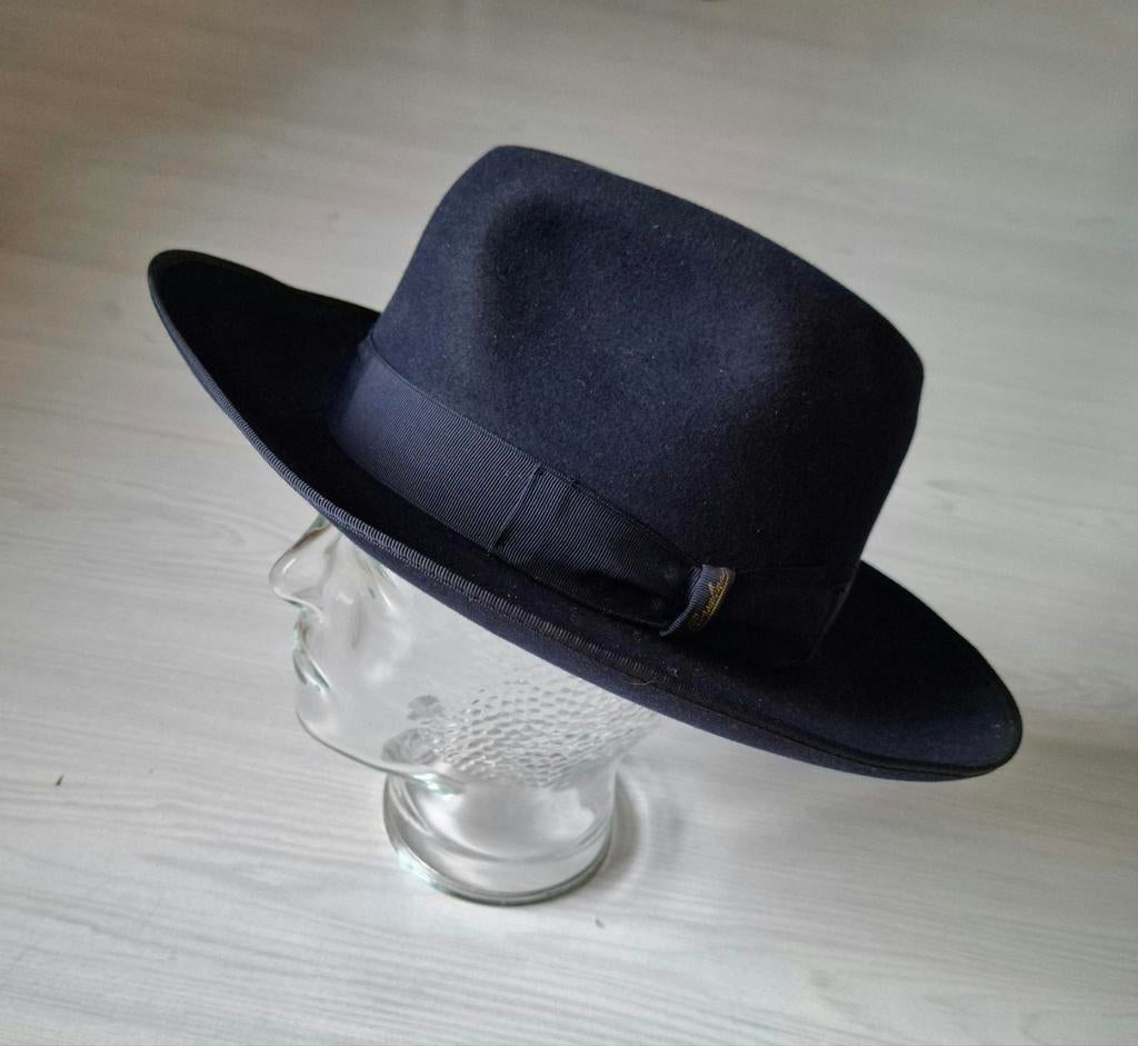 Borsalino hoed augusta maat 55, Ophalen of Verzenden, Zo goed als nieuw, Borsalino, Hoed