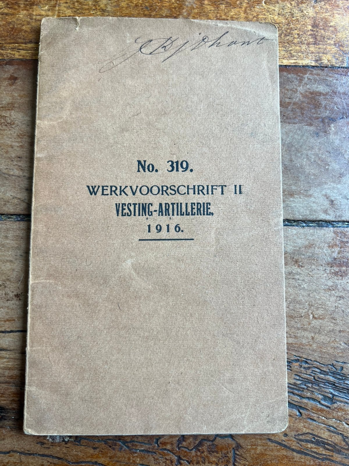Nederlands voorschrift vesting artillerie hellevoetsluis '16, Verzamelen, Militaria | Tweede Wereldoorlog, Verzenden, Nederland