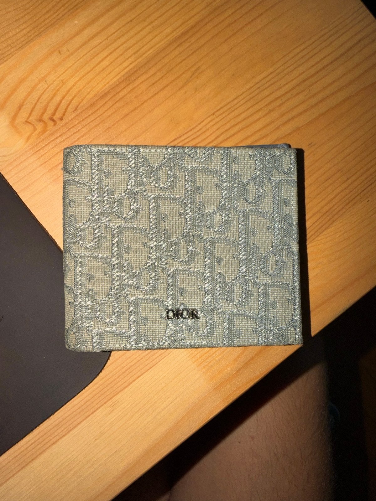 Dior portemonnee met iconisch Dior Oblique patroon, Sieraden, Tassen en Uiterlijk, Ophalen of Verzenden, Gebruikt, Grijs, Overige merken