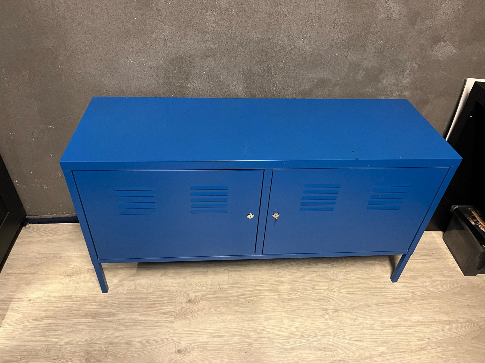 Blauwe IKEA PS kast 119x63 cm, Ophalen of Verzenden, Zo goed als nieuw