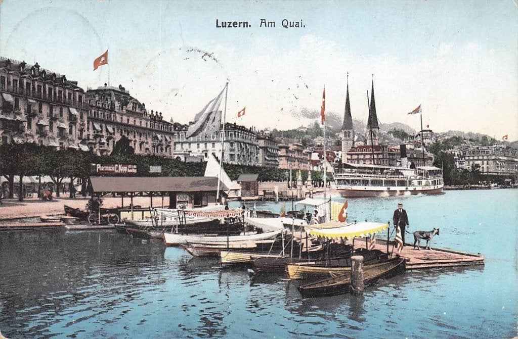 702-475-035 Luzern Am Quai, Verzenden, Voor 1920, Overig Europa