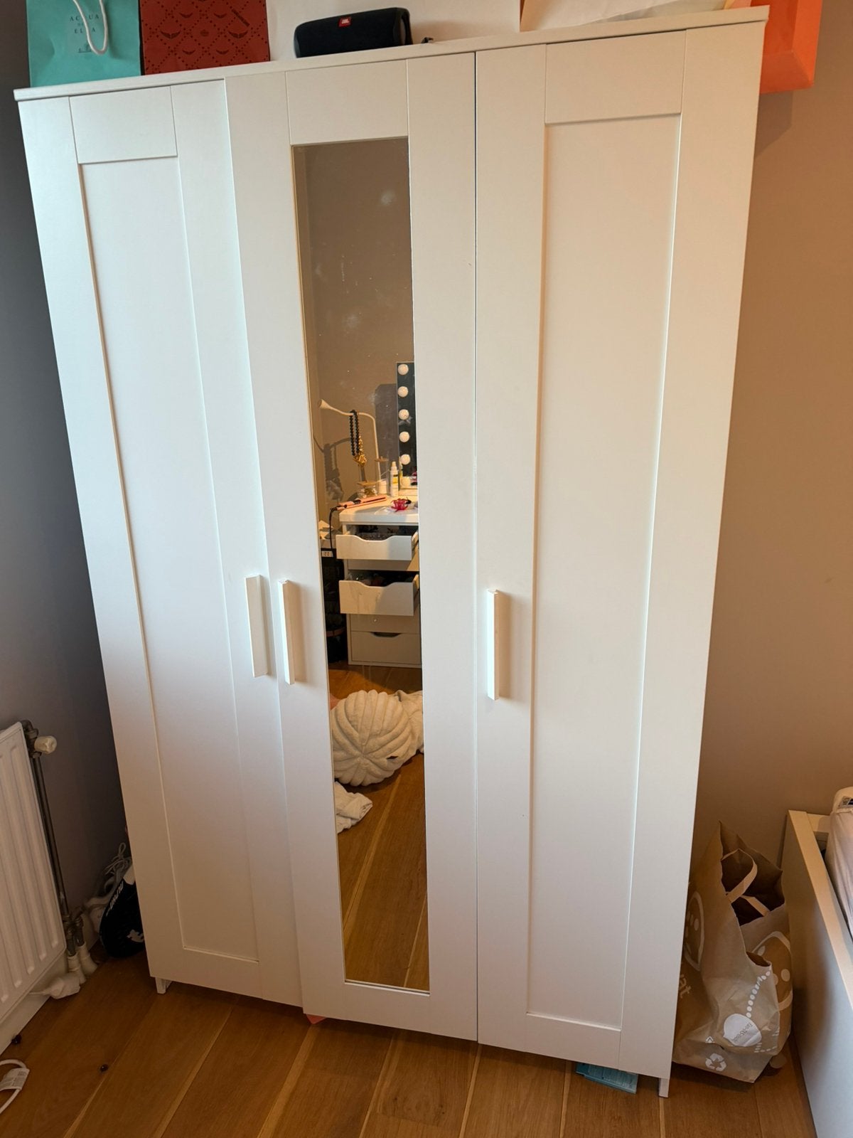 Brimnes witte kledingkast Ikea, Ophalen, 100 tot 150 cm, Zo goed als nieuw, 150 tot 200 cm