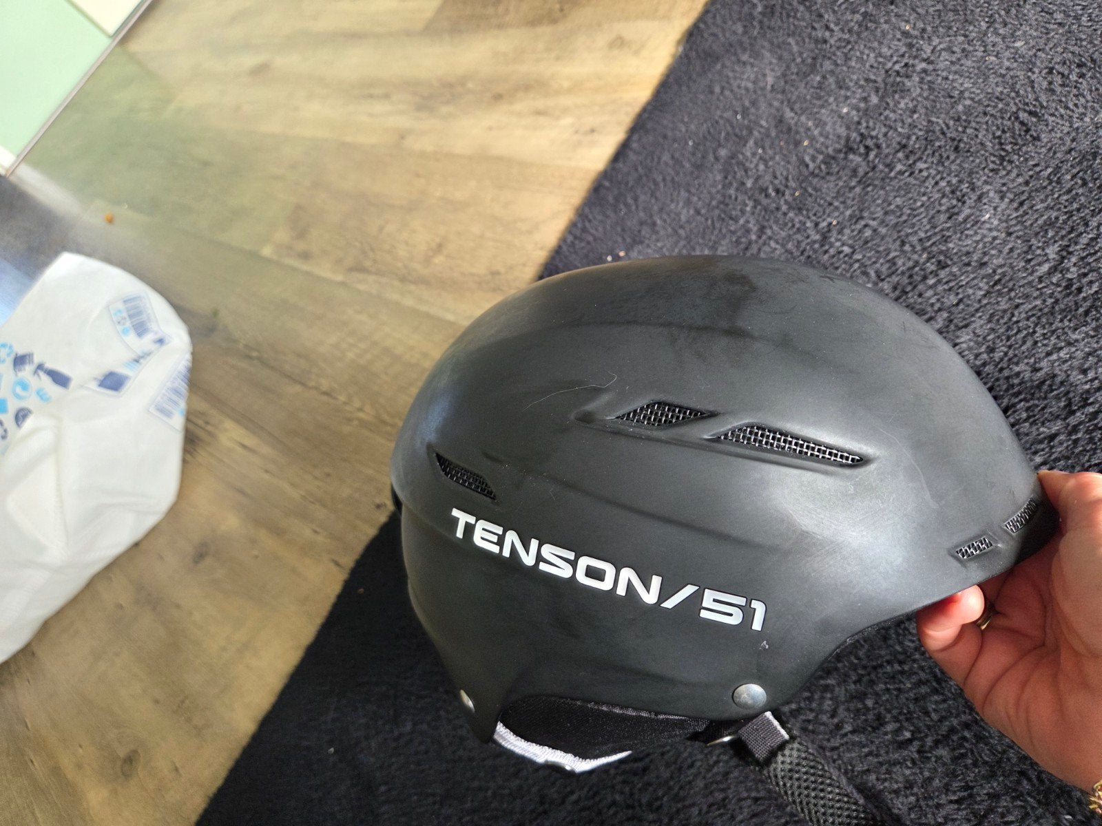 Tenson skihelm met Brunotti skibril - Zwart/Roze, Overige merken, Overige typen, Ophalen of Verzenden, Zo goed als nieuw