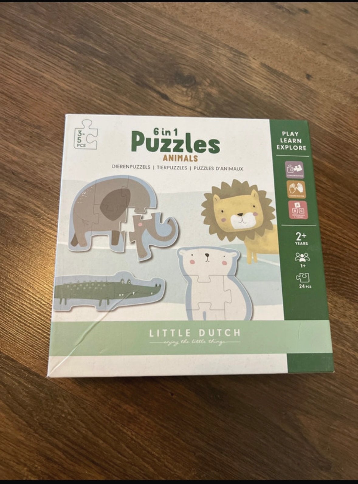 Little Dutch legpuzzels dieren, Ophalen of Verzenden, Minder dan 10 stukjes, Gebruikt, 6 maanden tot 2 jaar