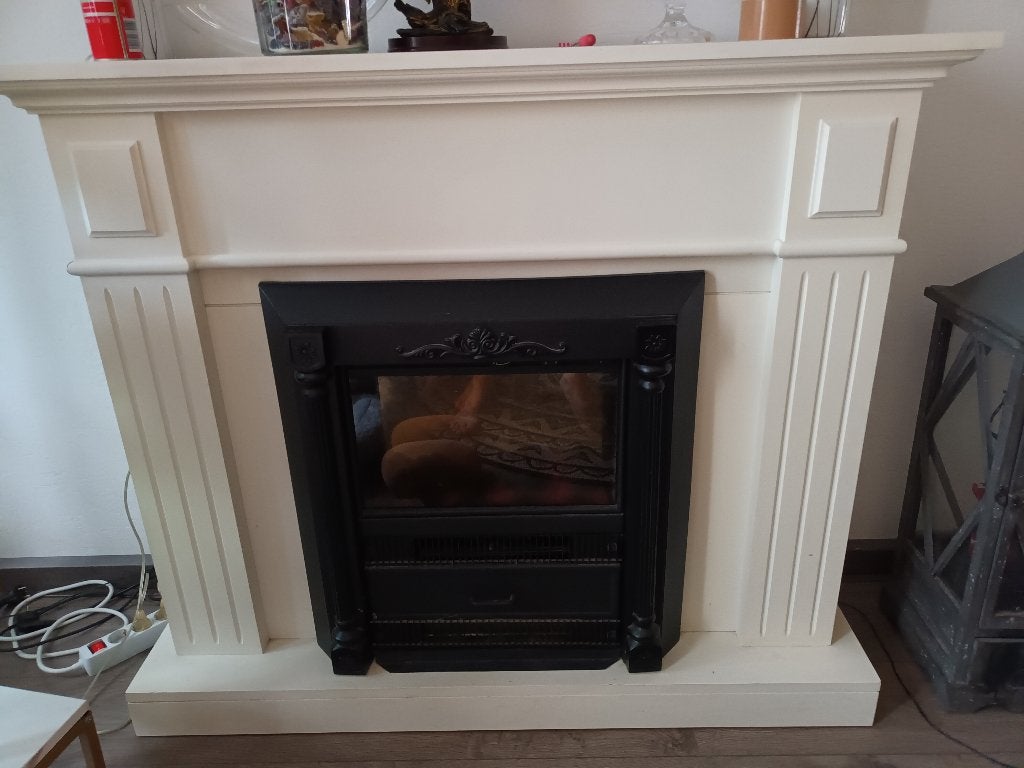 schouwmet sfeerhaard, Doe-het-zelf en Verbouw, Verwarming en Radiatoren, Gebruikt, Cv-ketel of Combi-ketel, Ophalen of Verzenden