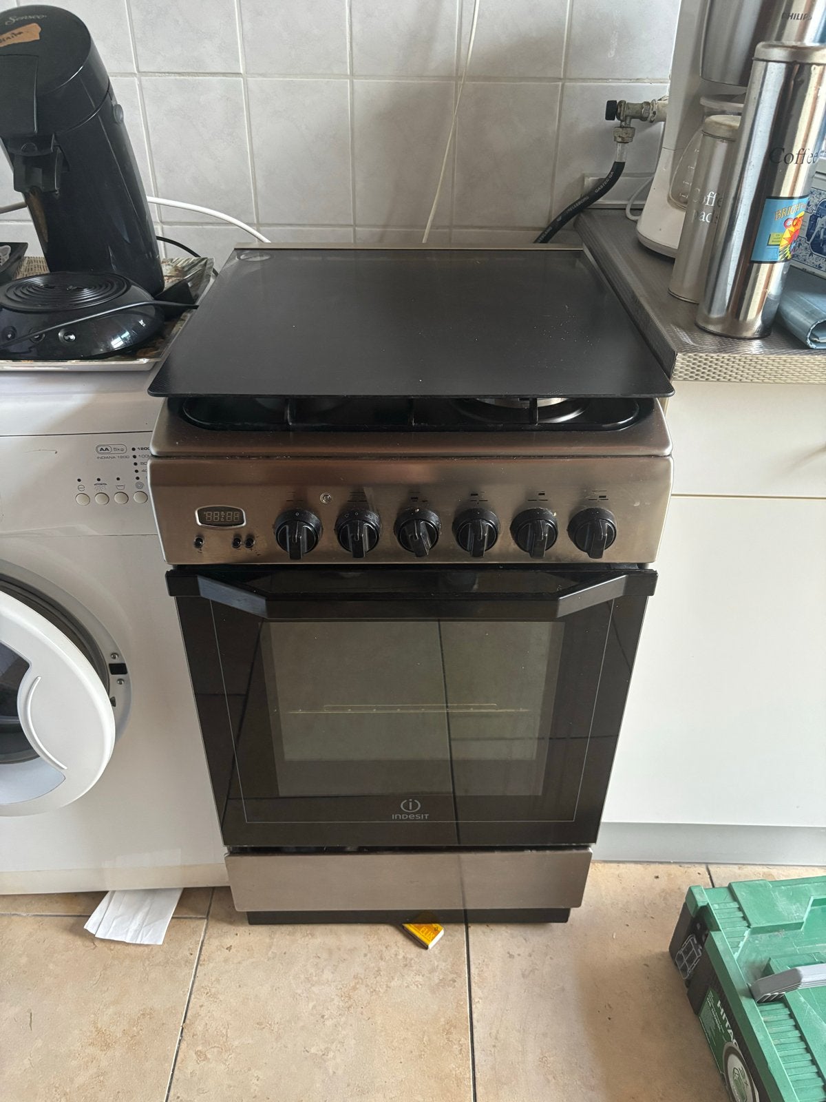 gasfornuis met oven, Ophalen, Gebruikt, Hete lucht, 4 kookzones