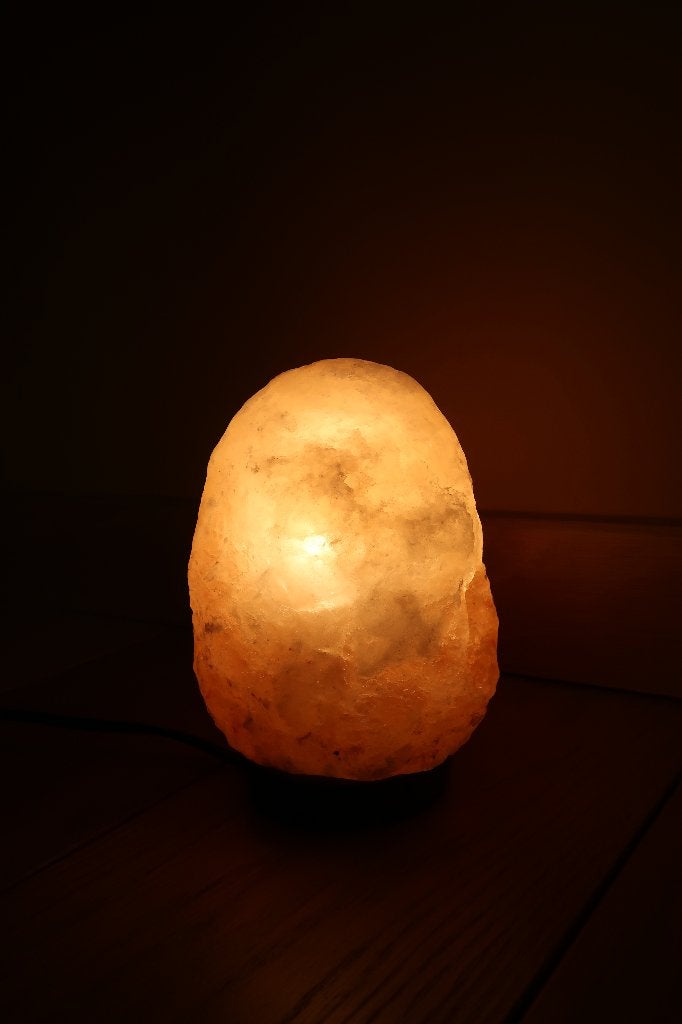 Rozenkwarts Lamp - Tafellamp of zoutlamp, Ophalen of Verzenden, Zo goed als nieuw, Minder dan 50 cm