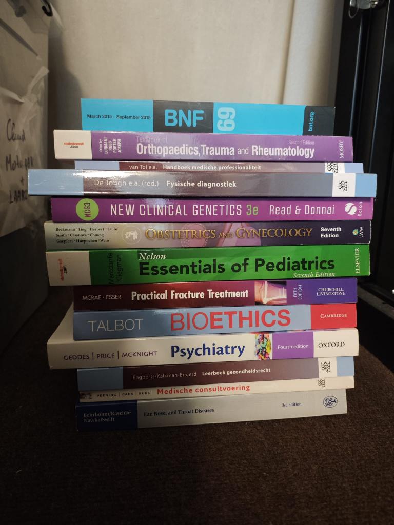 Geneeskunde Studieboeken (zie omschrijving), Boeken, Studieboeken en Cursussen, Zo goed als nieuw, WO, Beta, Ophalen of Verzenden