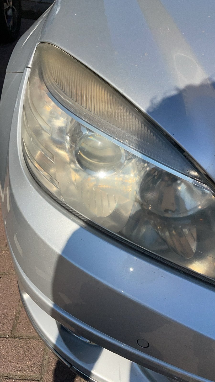 Originele Mercedes W204 Halogeen Koplampen (Dof Glas), Ophalen, Gebruikt, Mercedes-Benz