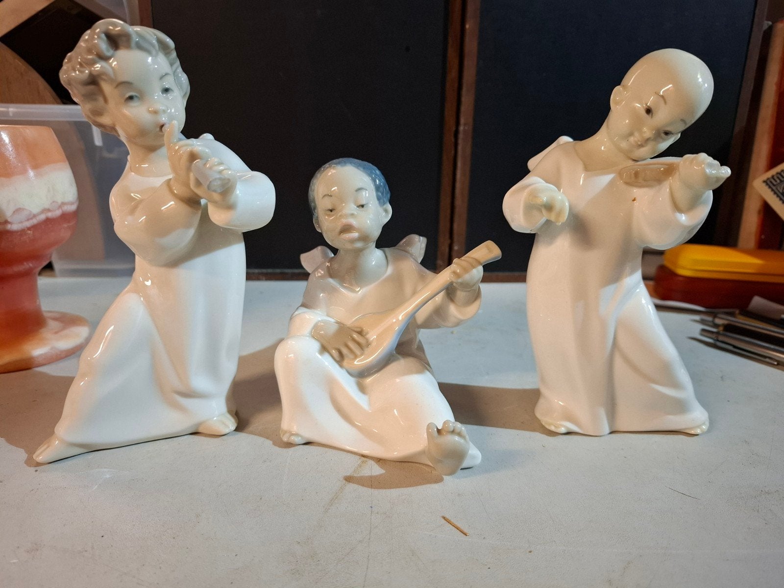 Lladró Beeldjes: Engelen Muzikanten Set van 3, Verzamelen, Ophalen of Verzenden