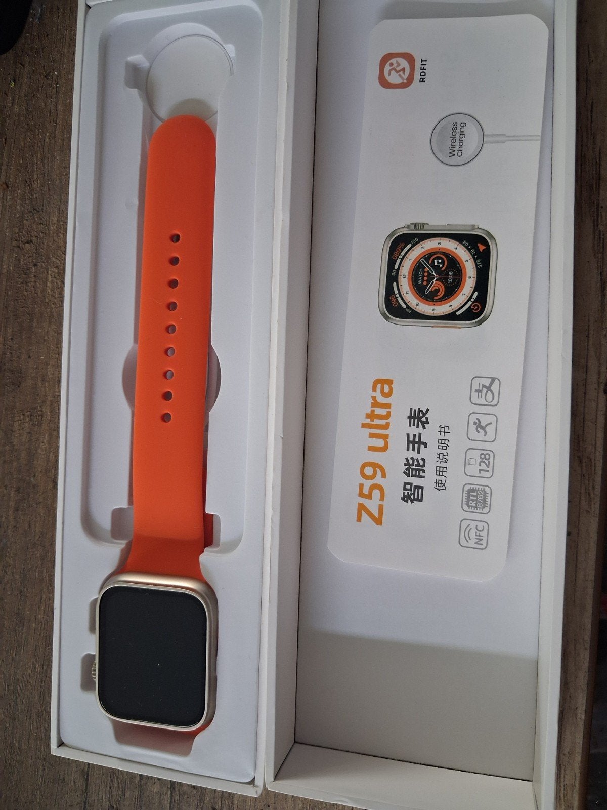 Z59 Ultra Smartwatch - Nieuw in doos, Nieuw, Oranje, Ophalen of Verzenden, Z59 Ultra