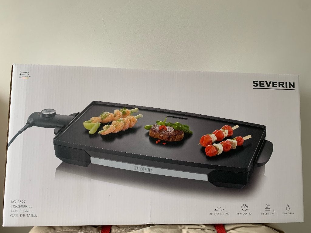Grillplaat, Witgoed en Apparatuur, Grillplaten, Ophalen, Nieuw, Tafelgrill