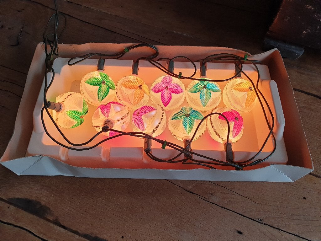 Vintage kerstverlichting " Italian Christmas Lights"., Ophalen of Verzenden, Gebruikt