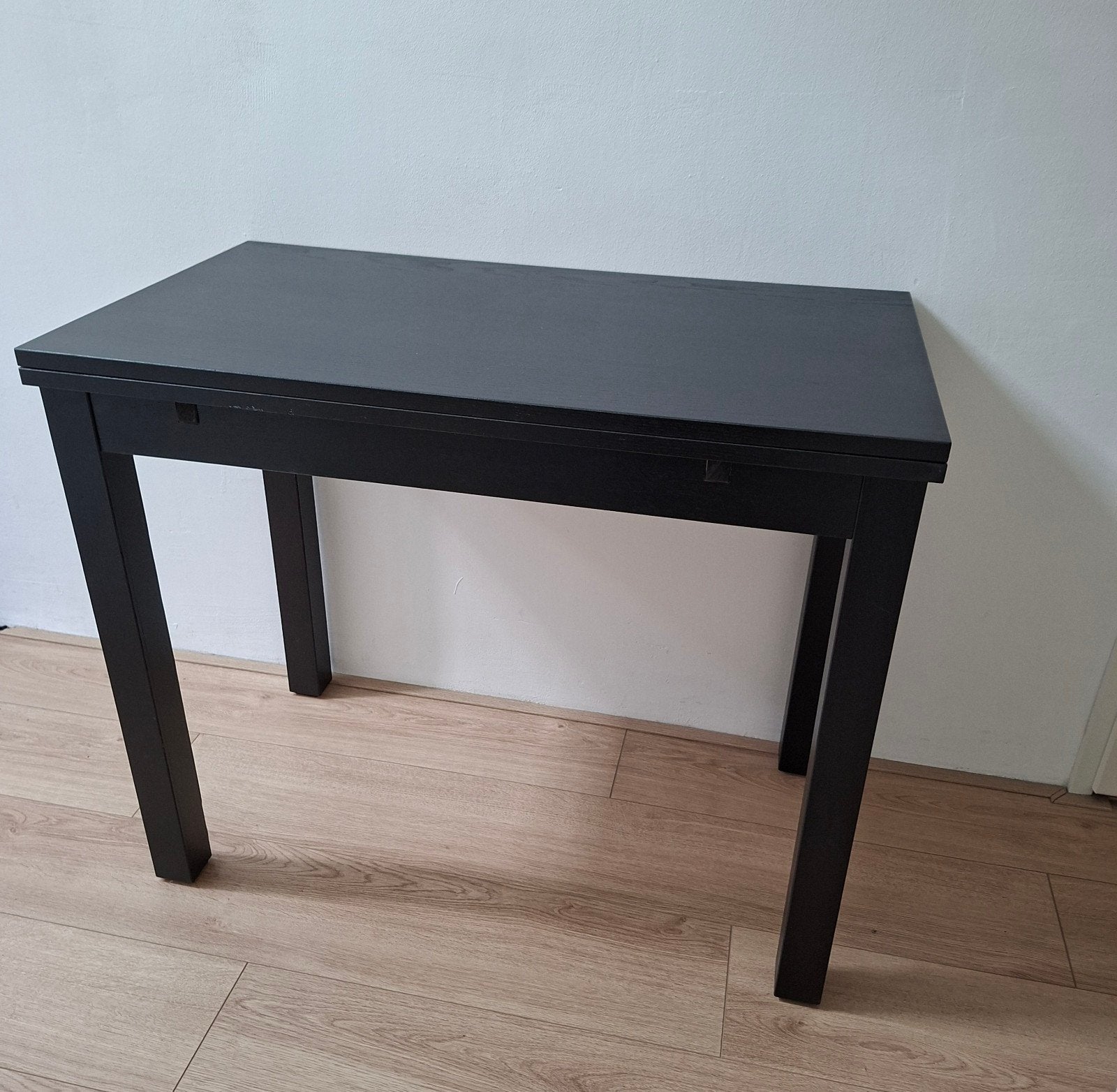 Tafel uitschuifbaar, Ophalen, Gebruikt, 50 tot 100 cm, 25 tot 50 cm