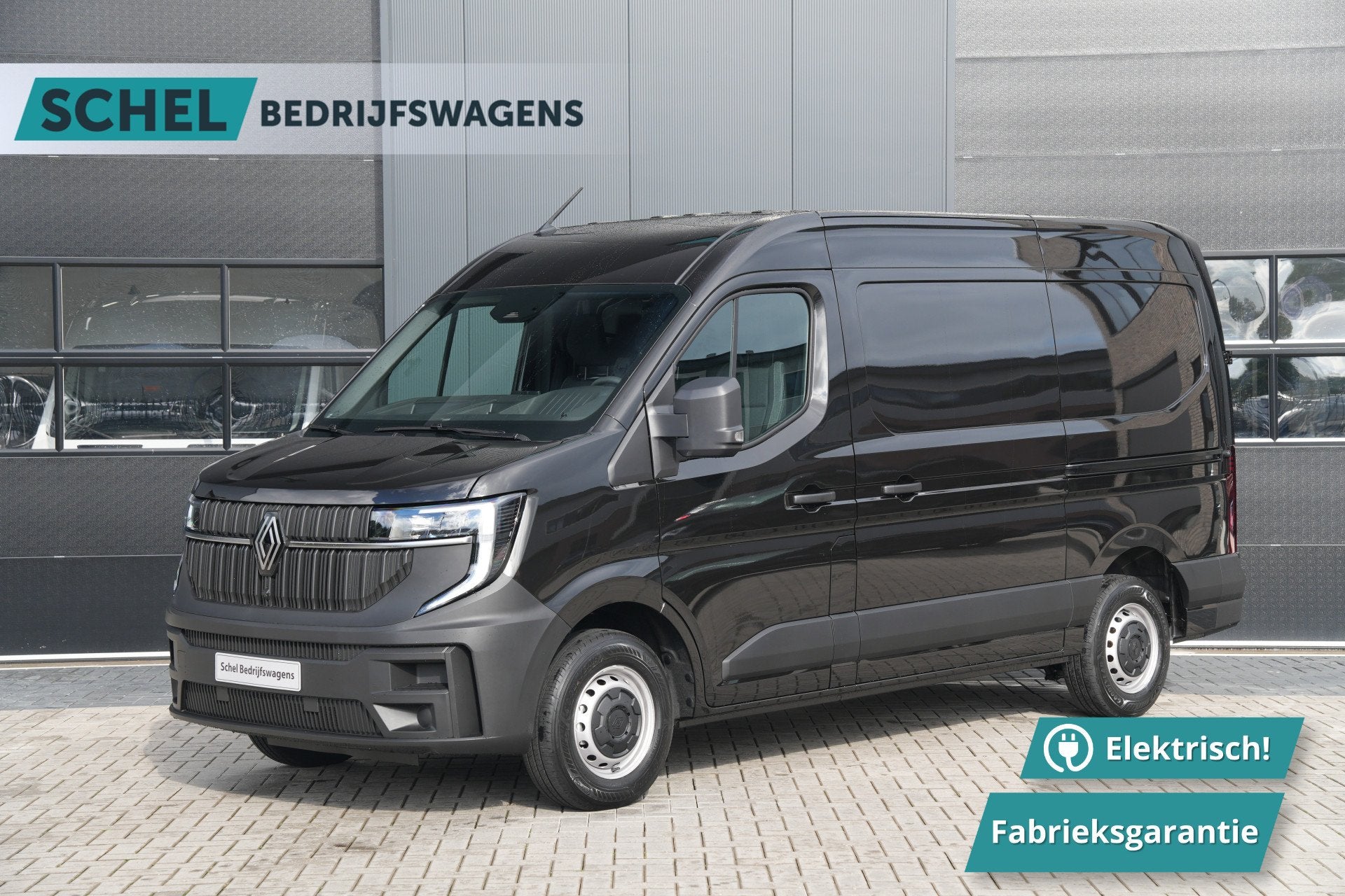 Renault Master E-Tech T35 L2H2 Advance Long Range 87 kWh 143, 2378 kg, Stof, Zwart, Renault