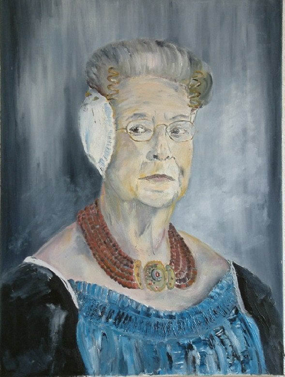 zeeland portert, Doek, Portret of Personen, Ophalen of Verzenden, Olieverf