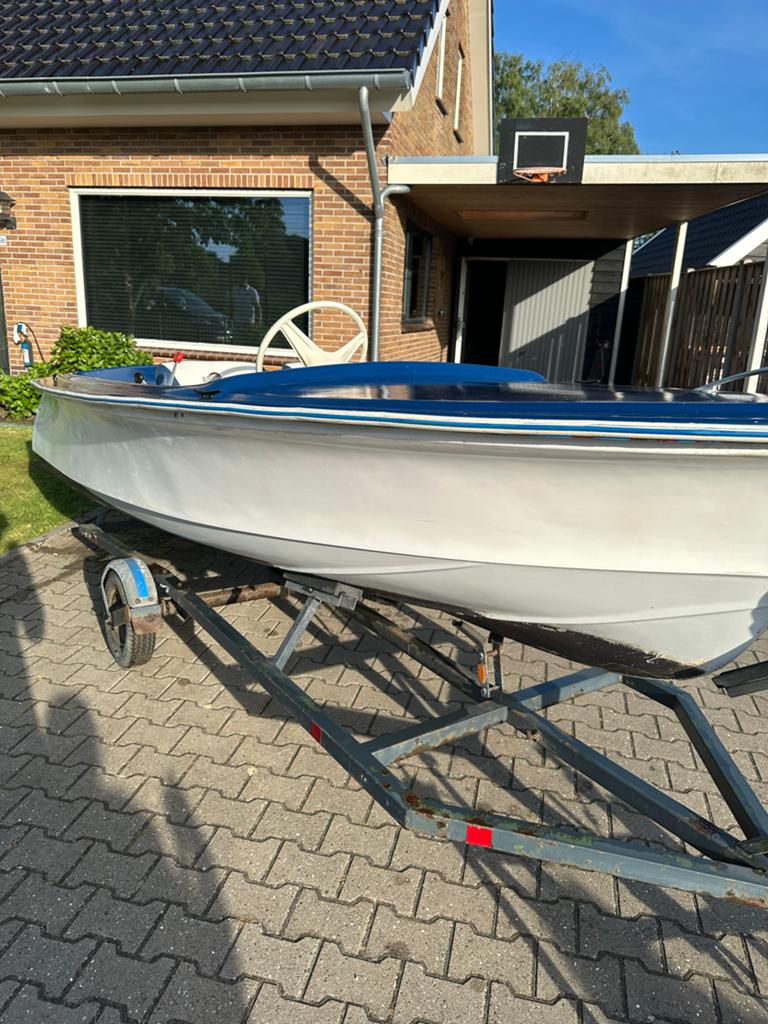 Polyester Boot, Yamaha 6pk Buitenboordmotor, Watersport en Boten, Ophalen, Overige merken, Met afstandsbediening, Nieuw
