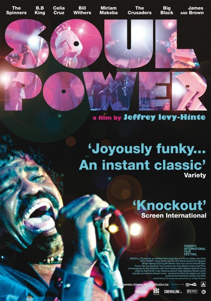 SOUL   POWER      filmposter., Verzamelen, Rechthoekig Staand, Verzenden, Nieuw, A1 t/m A3