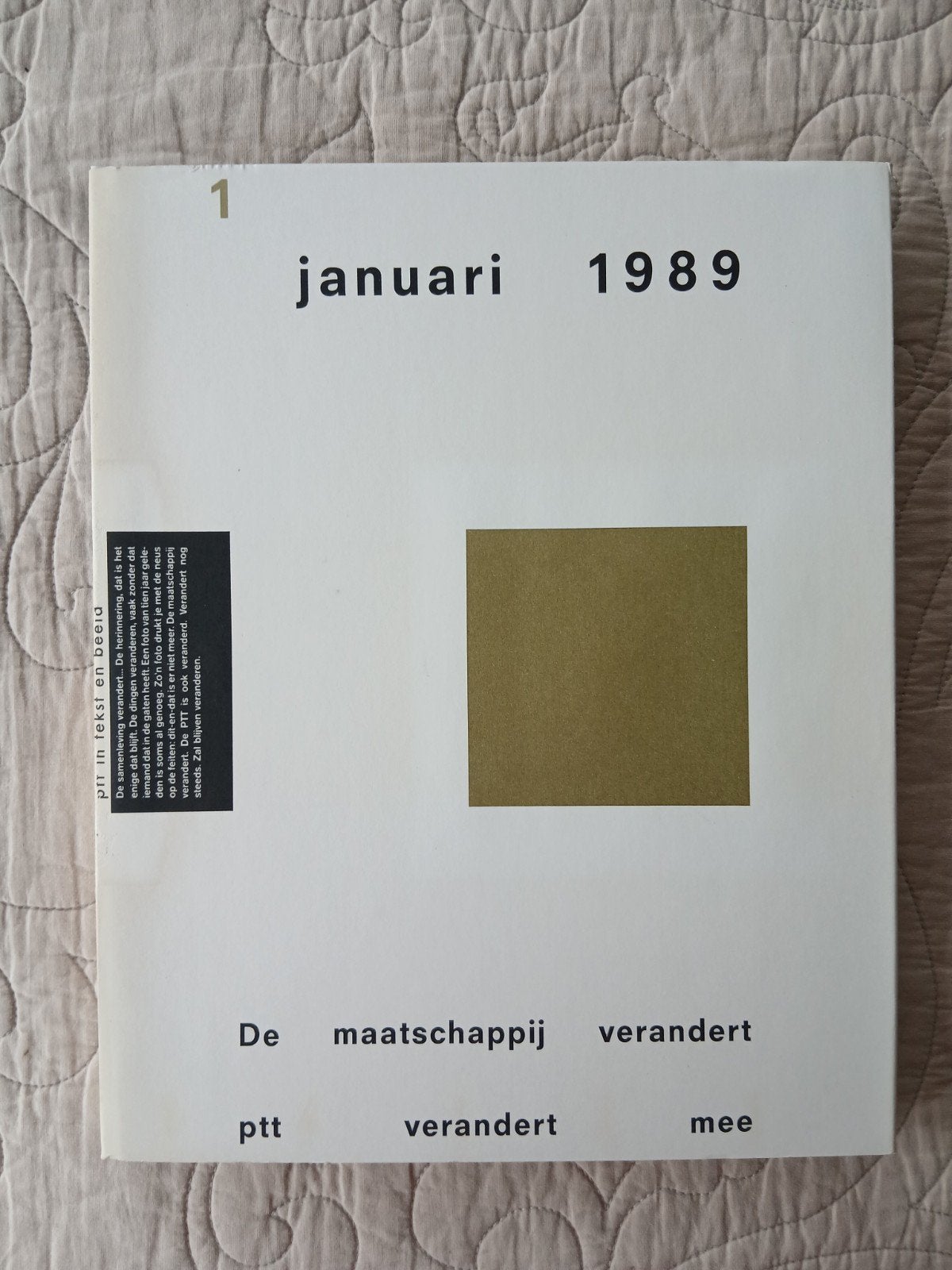 PTT in tekst en beeld, speciale uitgave 1989, LP en boek, Ophalen of Verzenden, Gelezen