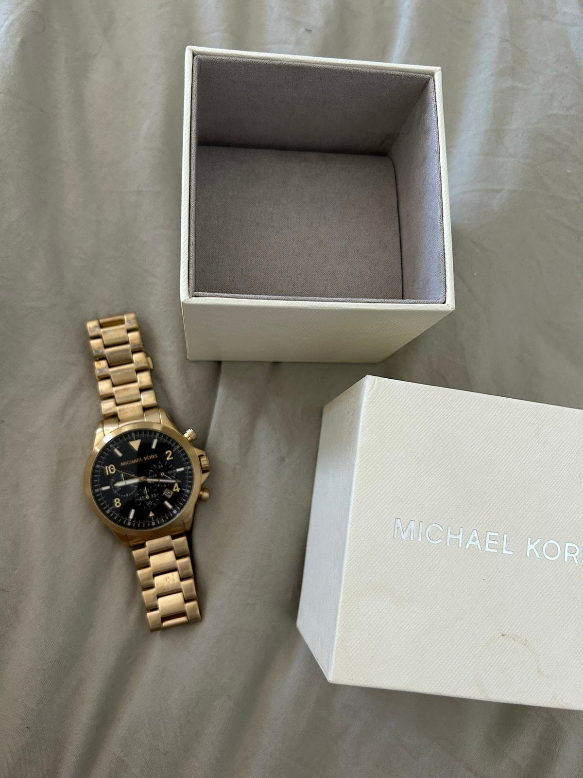 Michael Kors horloge, Sieraden, Tassen en Uiterlijk, Overige merken, Staal, Gebruikt, Staal