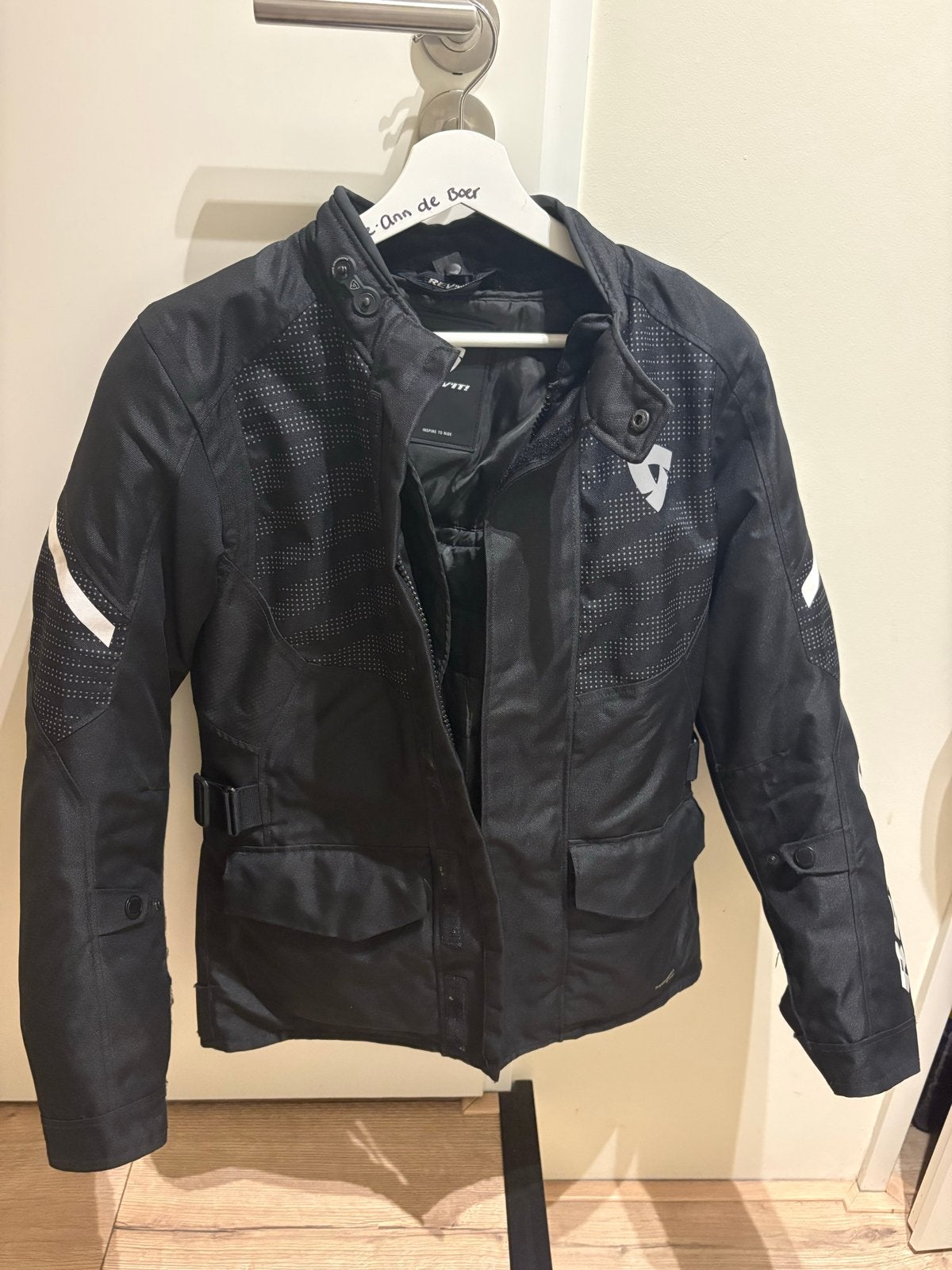 Rev'it 4-seizoenen motorjas met rugprotector, Ophalen of Verzenden, Tweedehands, Heren, Jas | textiel